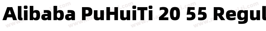 Alibaba PuHuiTi 20 55 Regular Regu字体转换